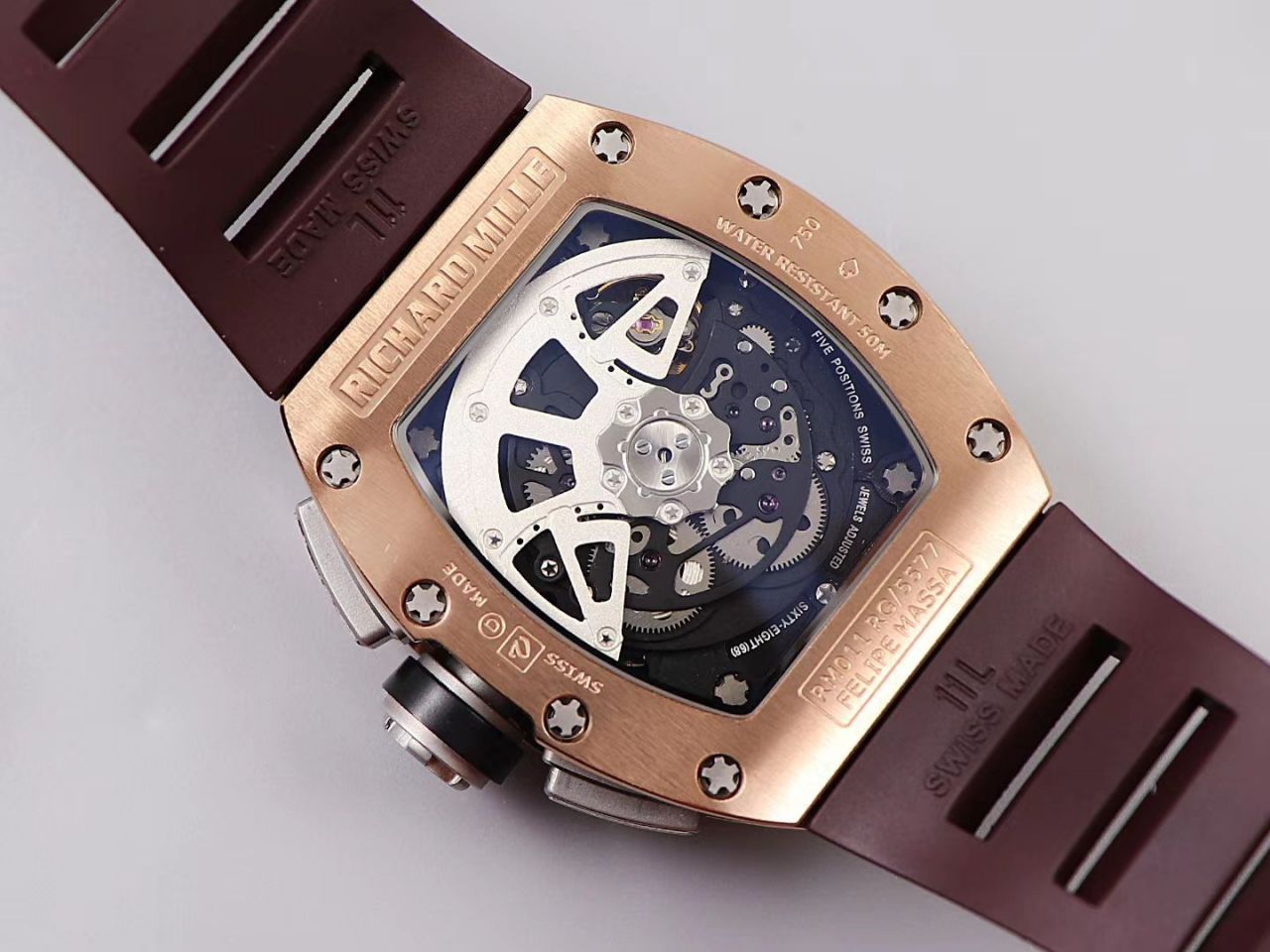 KV Factory 全新RICHARD MILLE复刻理查德米尔RM 11-03钛钢款 wrist watch  / KV01103H