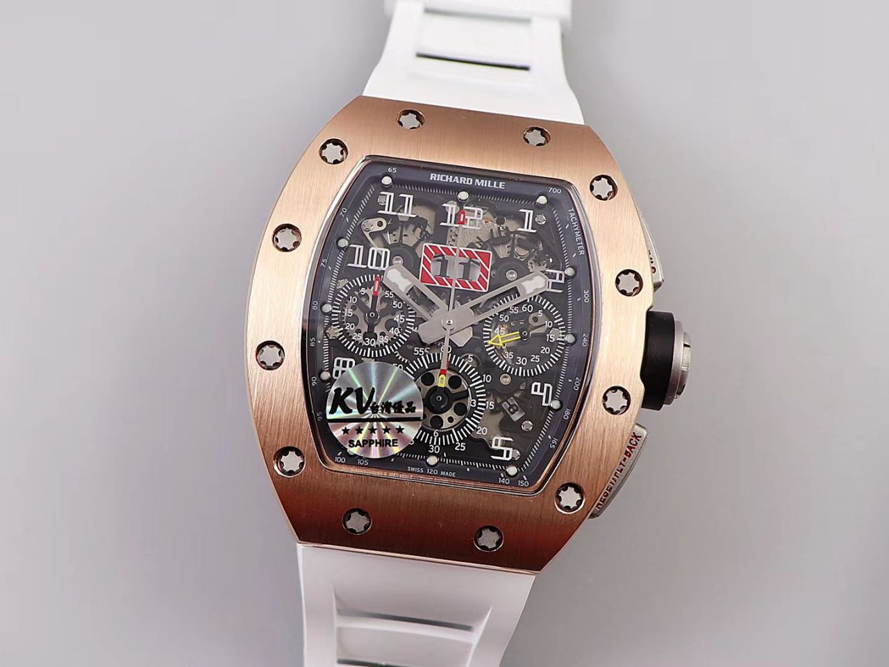 KV Factory 全新RICHARD MILLE复刻理查德米尔RM 11-03钛钢款 wrist watch  / KV01103H