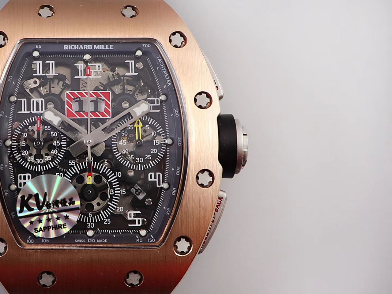KV Factory 全新RICHARD MILLE复刻理查德米尔RM 11-03钛钢款 wrist watch  / KV01103H