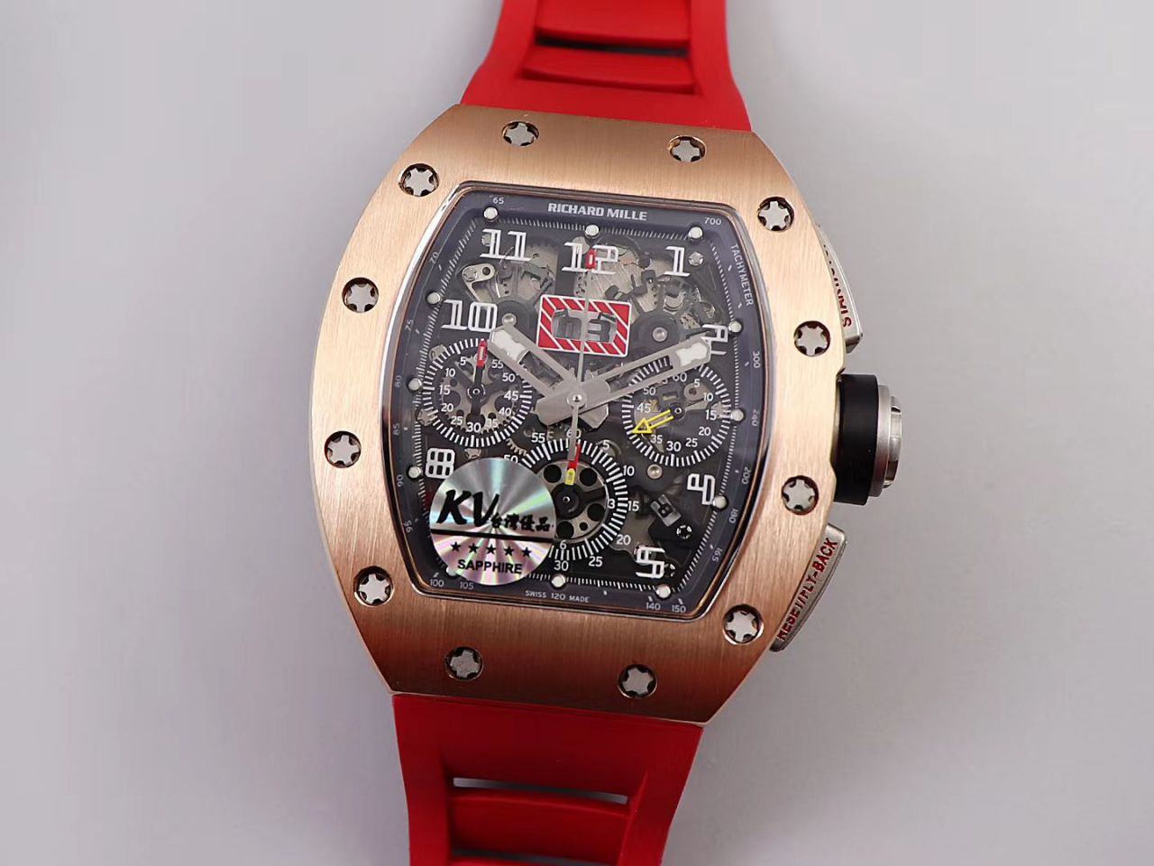 KV Factory 全新RICHARD MILLE复刻理查德米尔RM 11-03钛钢款 wrist watch  / KV01103H