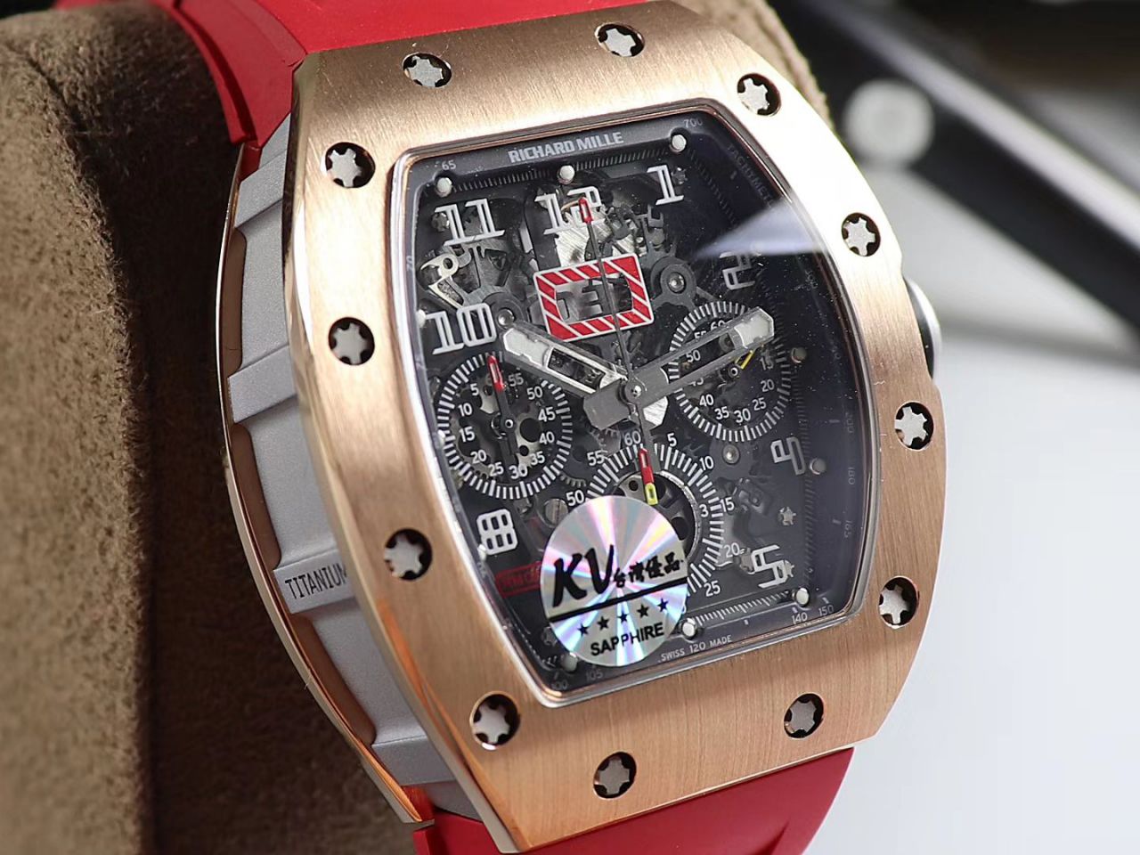 KV Factory 全新RICHARD MILLE复刻理查德米尔RM 11-03钛钢款 wrist watch  / KV01103H