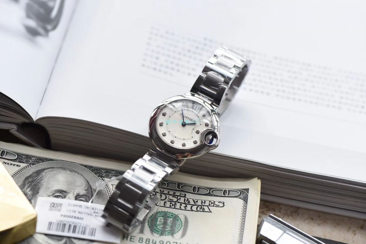 V6 Factory 高仿 Cartier  蓝气球女士手表33毫米W4BB0020 wrist watch  / K291