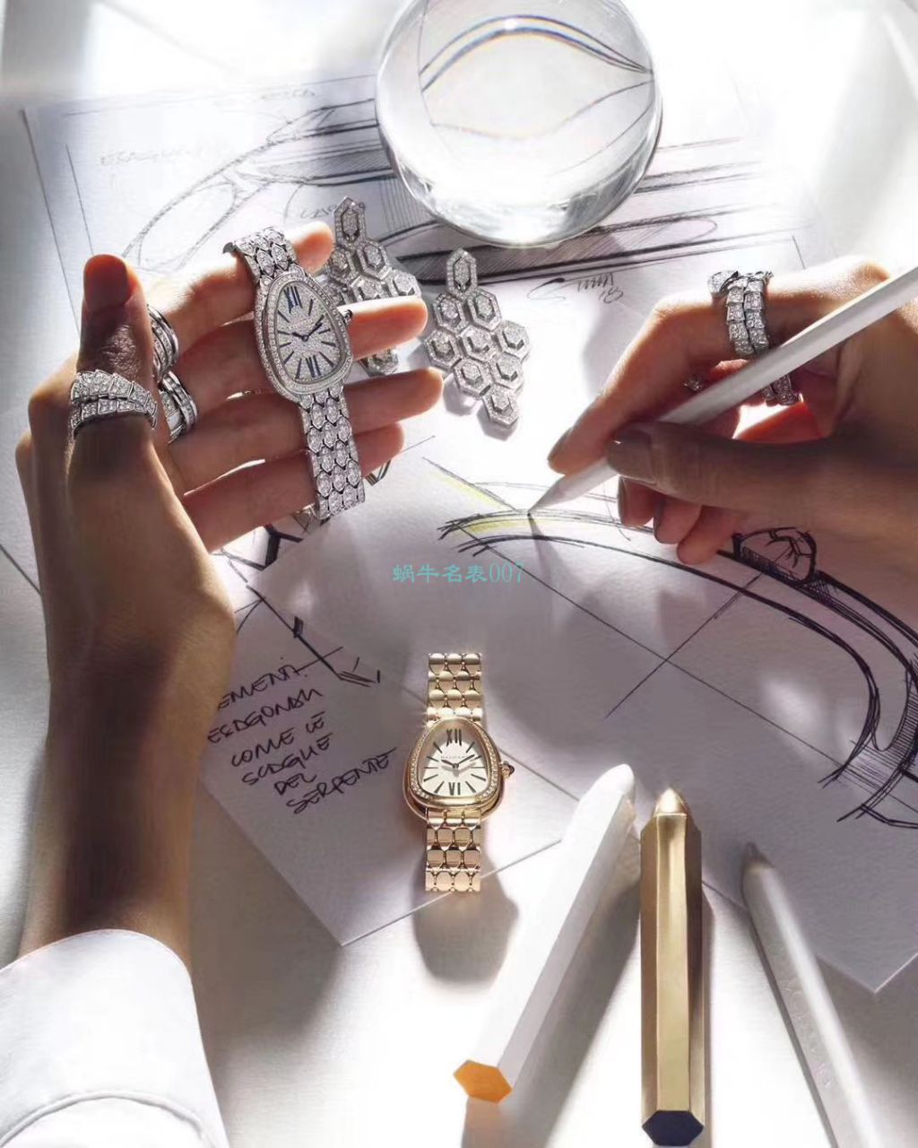 BV Factory  BVLGARI 高仿女手表蛇形SERPENTI系列103147 wrist watch  / BG060