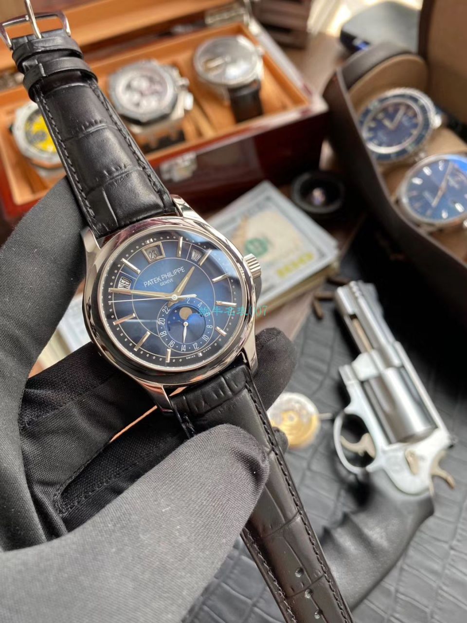 GR Factory V2升级版 PATEK PHILIPPE 复刻高仿手表复杂功能时计系列5205G-013,5205G-010 wrist watch  / BD303