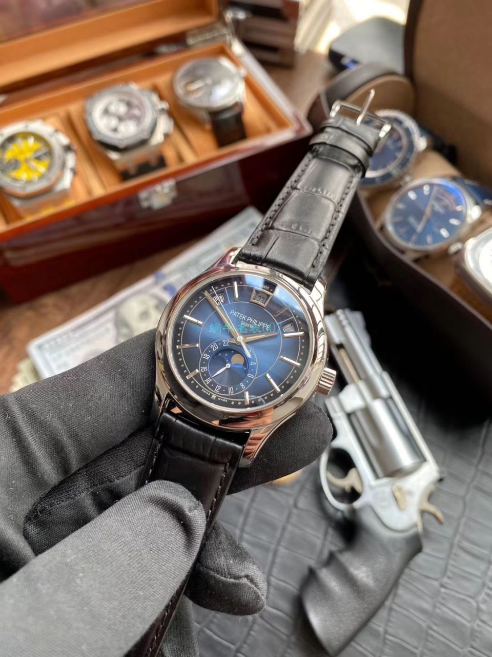 GR Factory V2升级版 PATEK PHILIPPE 复刻高仿手表复杂功能时计系列5205G-013,5205G-010 wrist watch  / BD303