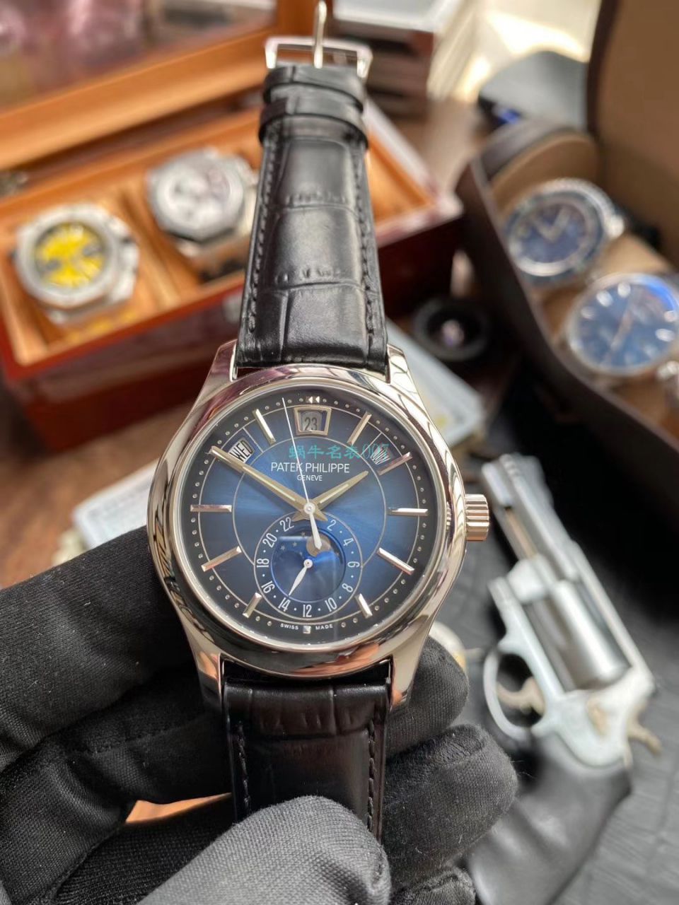 GR Factory V2升级版 PATEK PHILIPPE 复刻高仿手表复杂功能时计系列5205G-013,5205G-010 wrist watch  / BD303