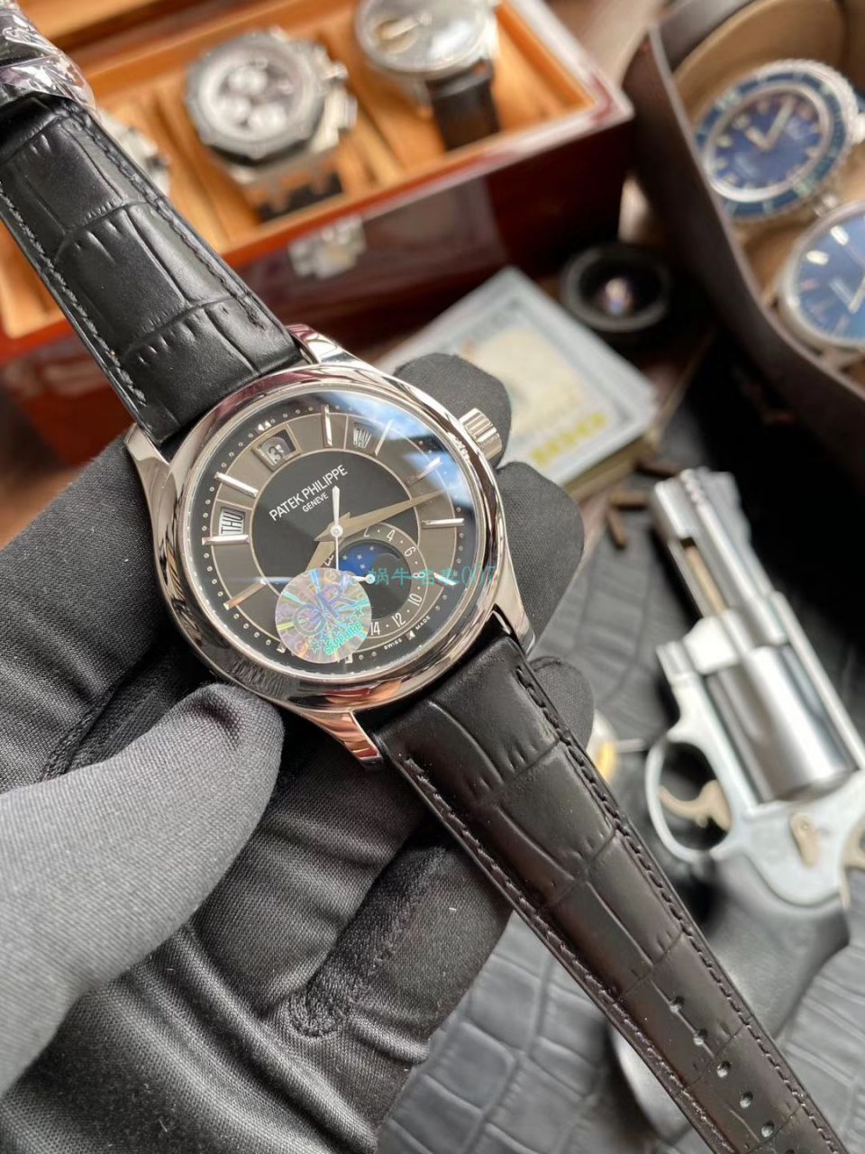 GR Factory V2升级版 PATEK PHILIPPE 复刻高仿手表复杂功能时计系列5205G-013,5205G-010 wrist watch  / BD303
