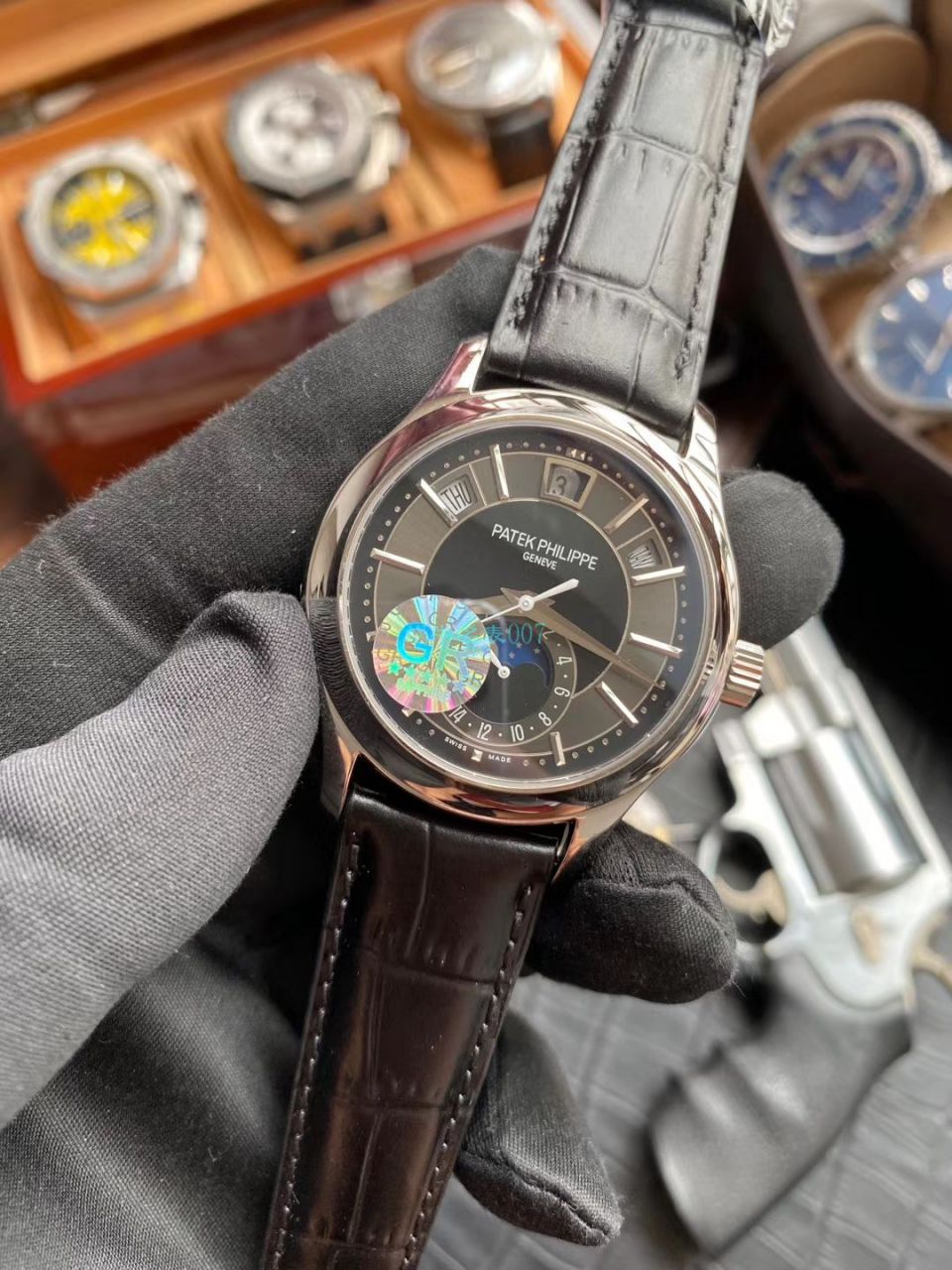 GR Factory V2升级版 PATEK PHILIPPE 复刻高仿手表复杂功能时计系列5205G-013,5205G-010 wrist watch  / BD303