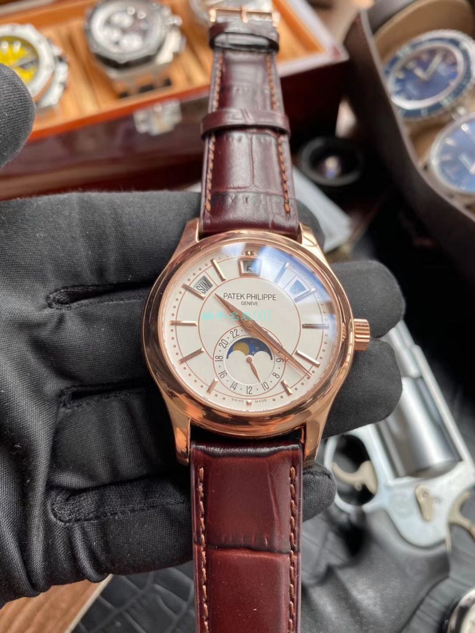 GR Factory V2升级版 PATEK PHILIPPE 复刻高仿手表复杂功能时计系列5205G-013,5205G-010 wrist watch  / BD303