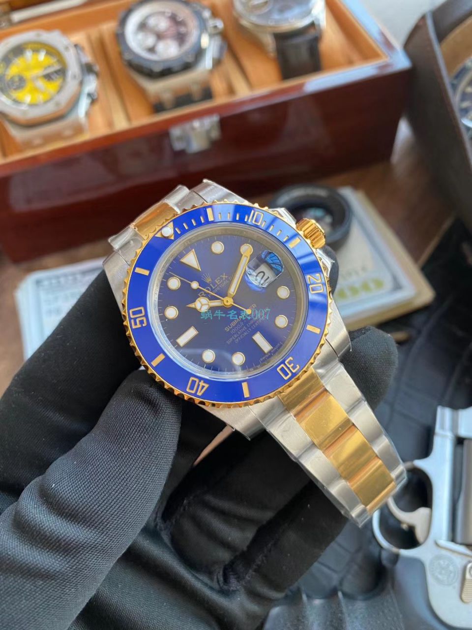 VR Factory  Rolex 复刻高仿包金手表 Submariner 型间金蓝水鬼116613LB-97203 蓝盘 wrist watch  / R613