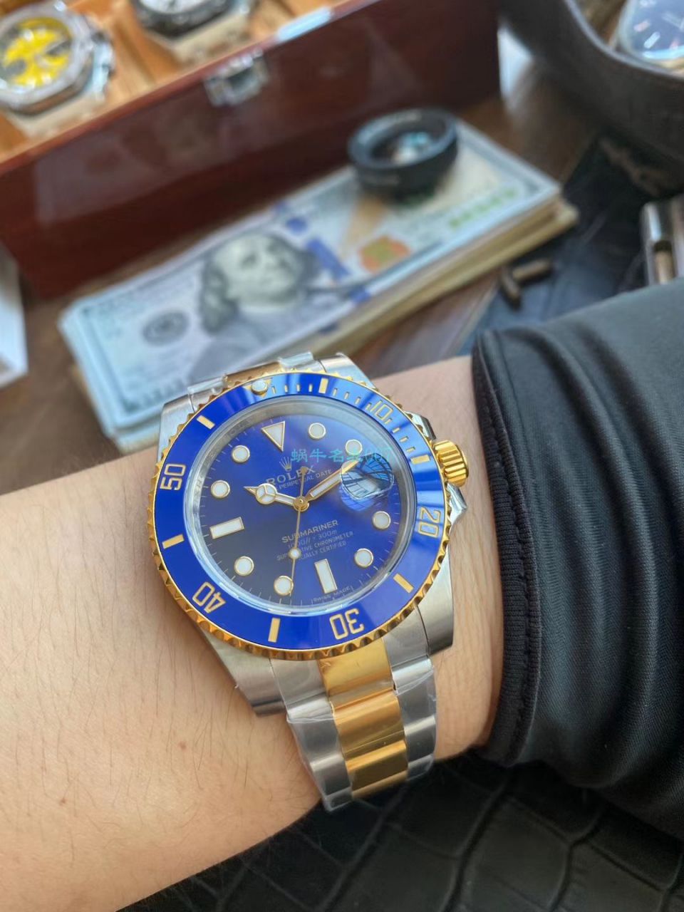 VR Factory  Rolex 复刻高仿包金手表 Submariner 型间金蓝水鬼116613LB-97203 蓝盘 wrist watch  / R613