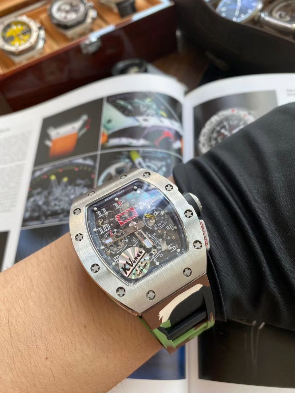  Video analysis KV Factory  top 复刻手表 RICHARD MILLE RICHARD MILLE RM 011 FELIPE MASSA / KVRM011FELIPEMASSA01