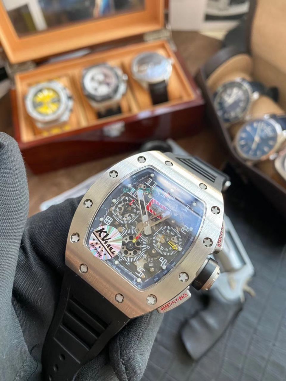  Video analysis KV Factory  top 复刻手表 RICHARD MILLE RICHARD MILLE RM 011 FELIPE MASSA / KVRM011FELIPEMASSA01
