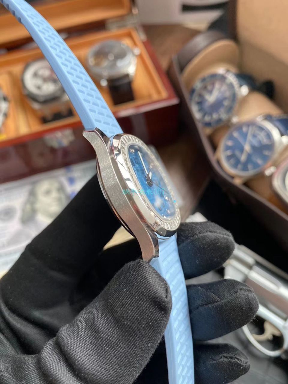 PPF Factory  top 高仿 PATEK PHILIPPE 手表AQUANAUT系列5072G-001女表 / BD306