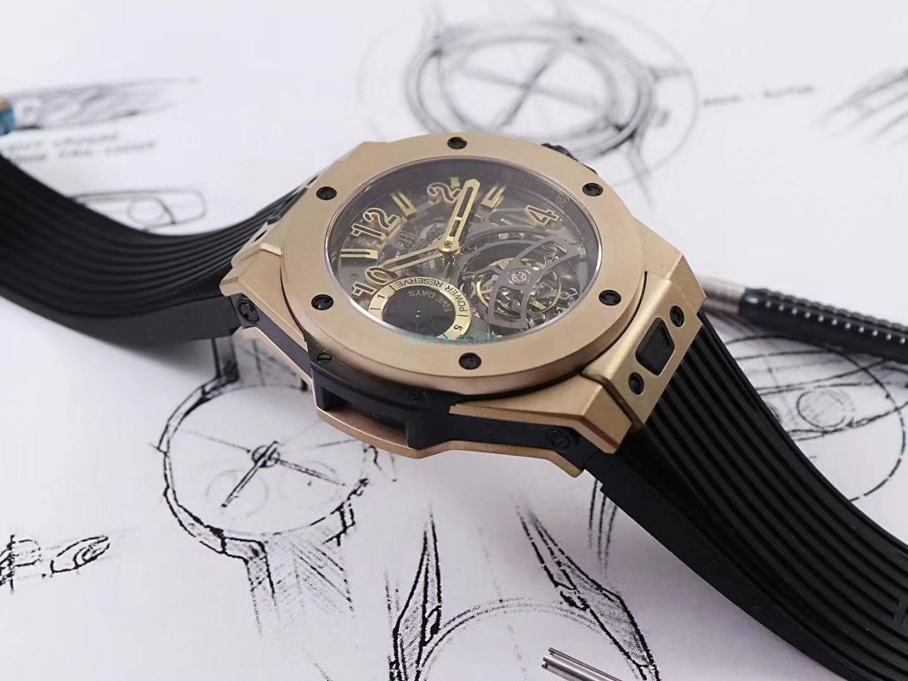 MJ Factory 高仿 hublot BIG BANG Tourbillon 手表405.MX.0138.RX，405.OX.0138.LR，405.CI.0110.RX wrist watch  / YB097