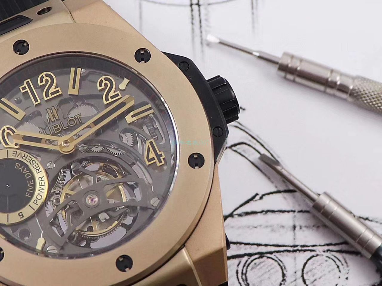 MJ Factory 高仿 hublot BIG BANG Tourbillon 手表405.MX.0138.RX，405.OX.0138.LR，405.CI.0110.RX wrist watch  / YB097