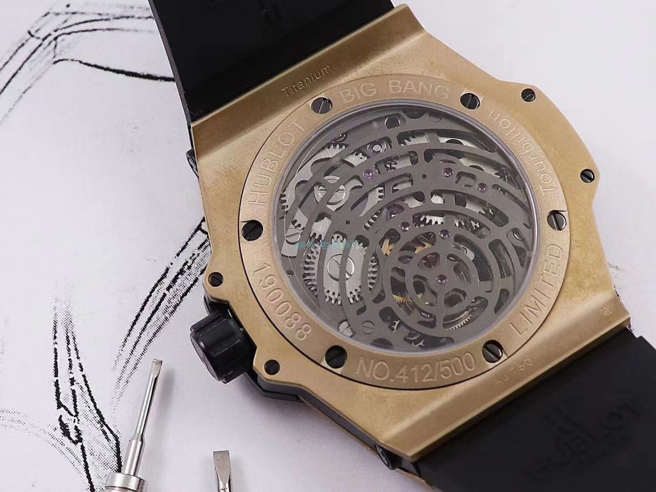 MJ Factory 高仿 hublot BIG BANG Tourbillon 手表405.MX.0138.RX，405.OX.0138.LR，405.CI.0110.RX wrist watch  / YB097