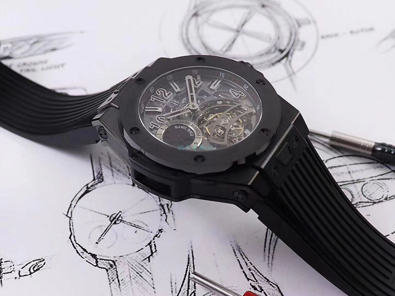 MJ Factory 高仿 hublot BIG BANG Tourbillon 手表405.MX.0138.RX，405.OX.0138.LR，405.CI.0110.RX wrist watch  / YB097