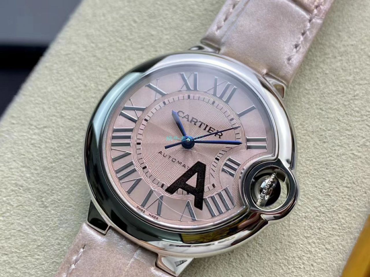 V6 Factory 7K版本高仿 Cartier  蓝气球33MM女表WSBB0002 wrist watch  / K293