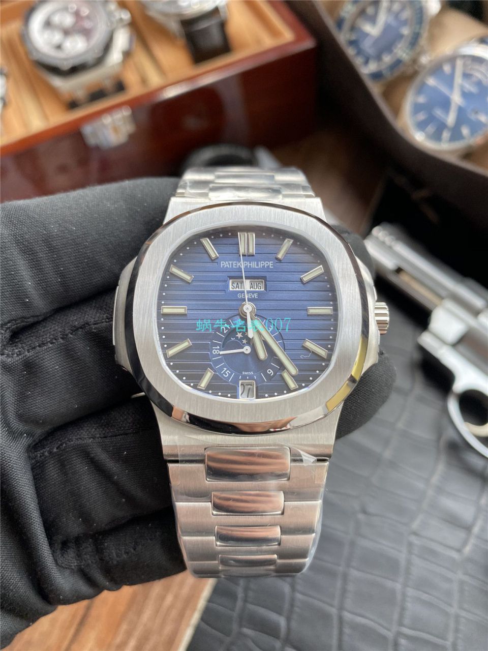 评测V9 Factory 真月相高仿手表 PATEK PHILIPPE  Nautilus 5726/1A-010 wrist watch  / BD310