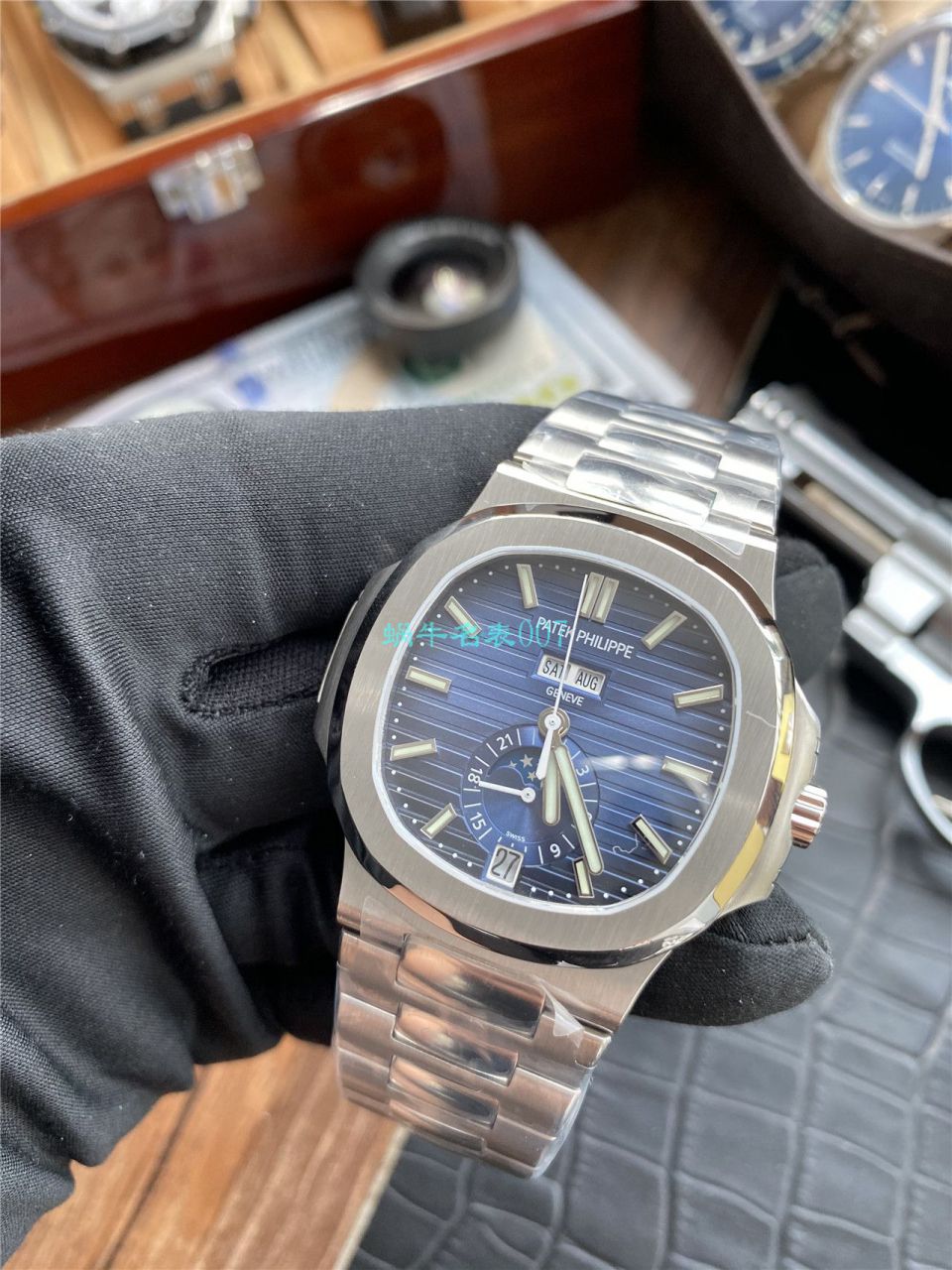 评测V9 Factory 真月相高仿手表 PATEK PHILIPPE  Nautilus 5726/1A-010 wrist watch  / BD310