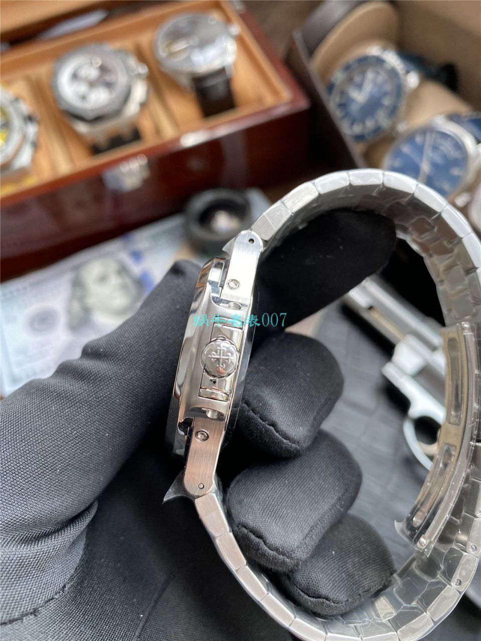 评测V9 Factory 真月相高仿手表 PATEK PHILIPPE  Nautilus 5726/1A-010 wrist watch  / BD310