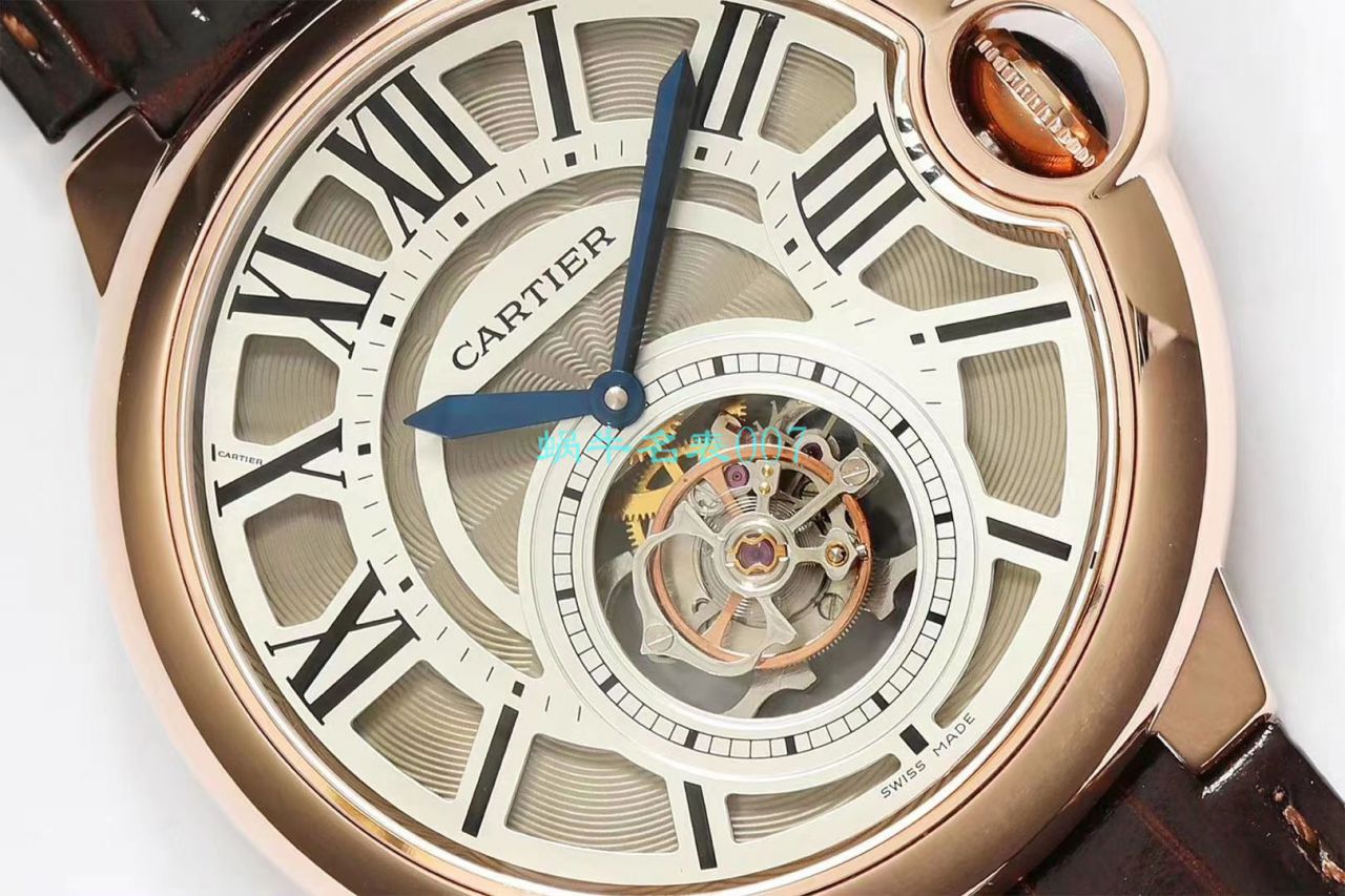 BBR Factory  Cartier  高仿手表蓝气球 Tourbillon 系列W6920001 wrist watch  / K290
