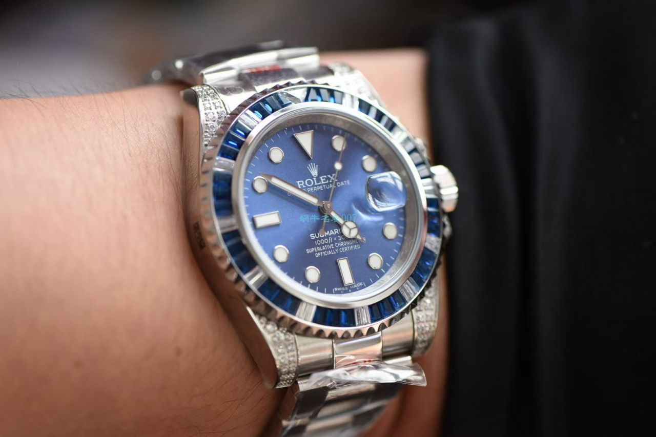GM Factory 超A高仿手表 Rolex 罗志祥同款后钻蓝钻鬼 / R618