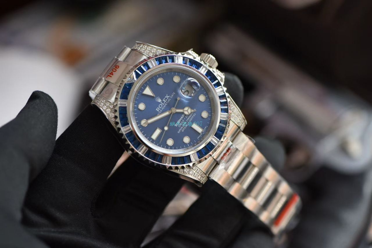 GM Factory 超A高仿手表 Rolex 罗志祥同款后钻蓝钻鬼 / R618