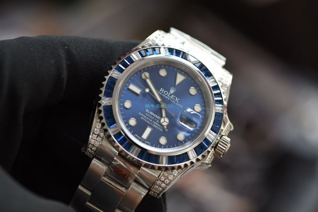 GM Factory 超A高仿手表 Rolex 罗志祥同款后钻蓝钻鬼 / R618