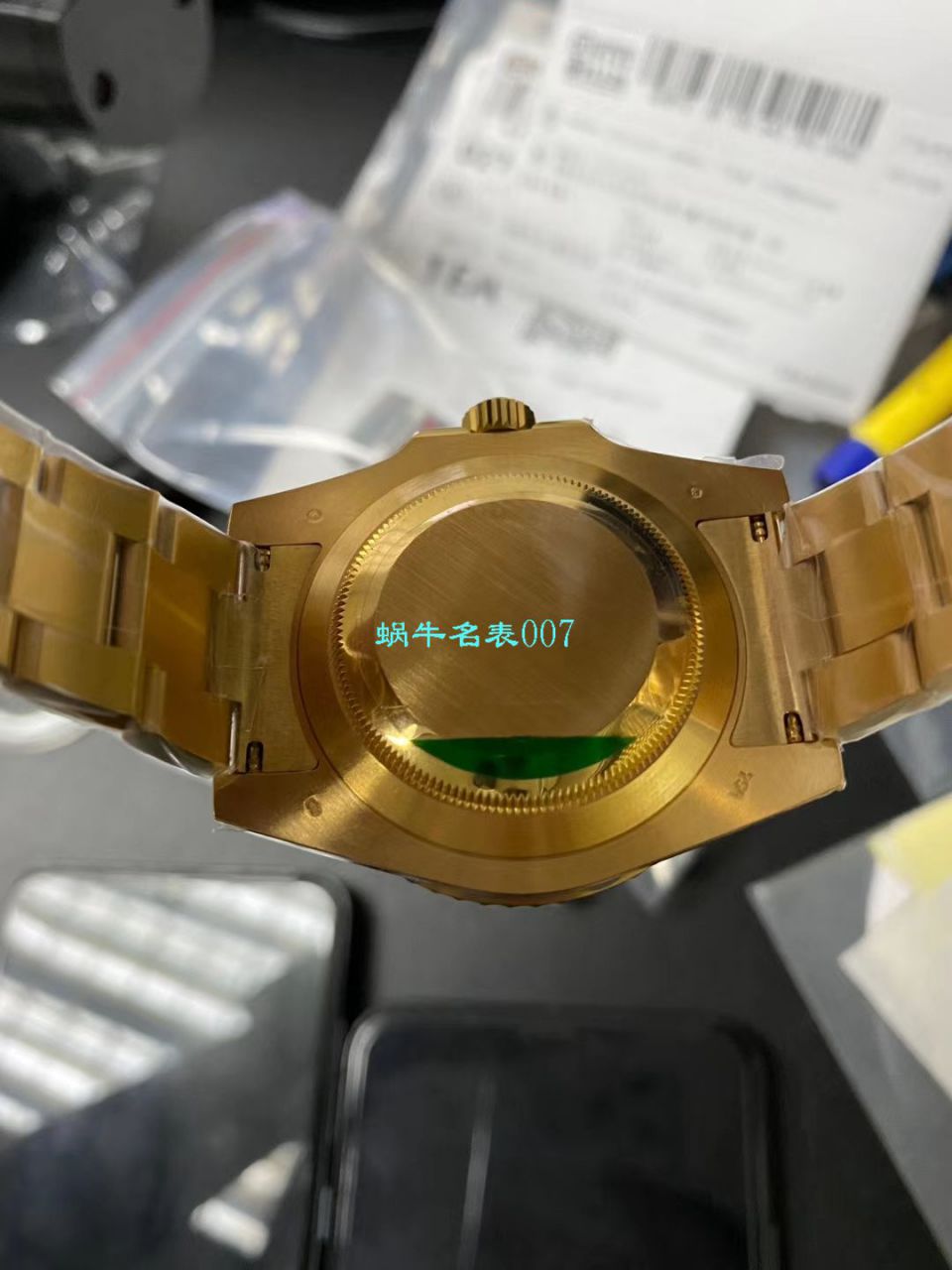 【VR一比一超A高仿手表土豪全18K包金 Submariner ～】 Rolex  Submariner 型系列116618LN-97208 黑盘 wrist watch  / R258