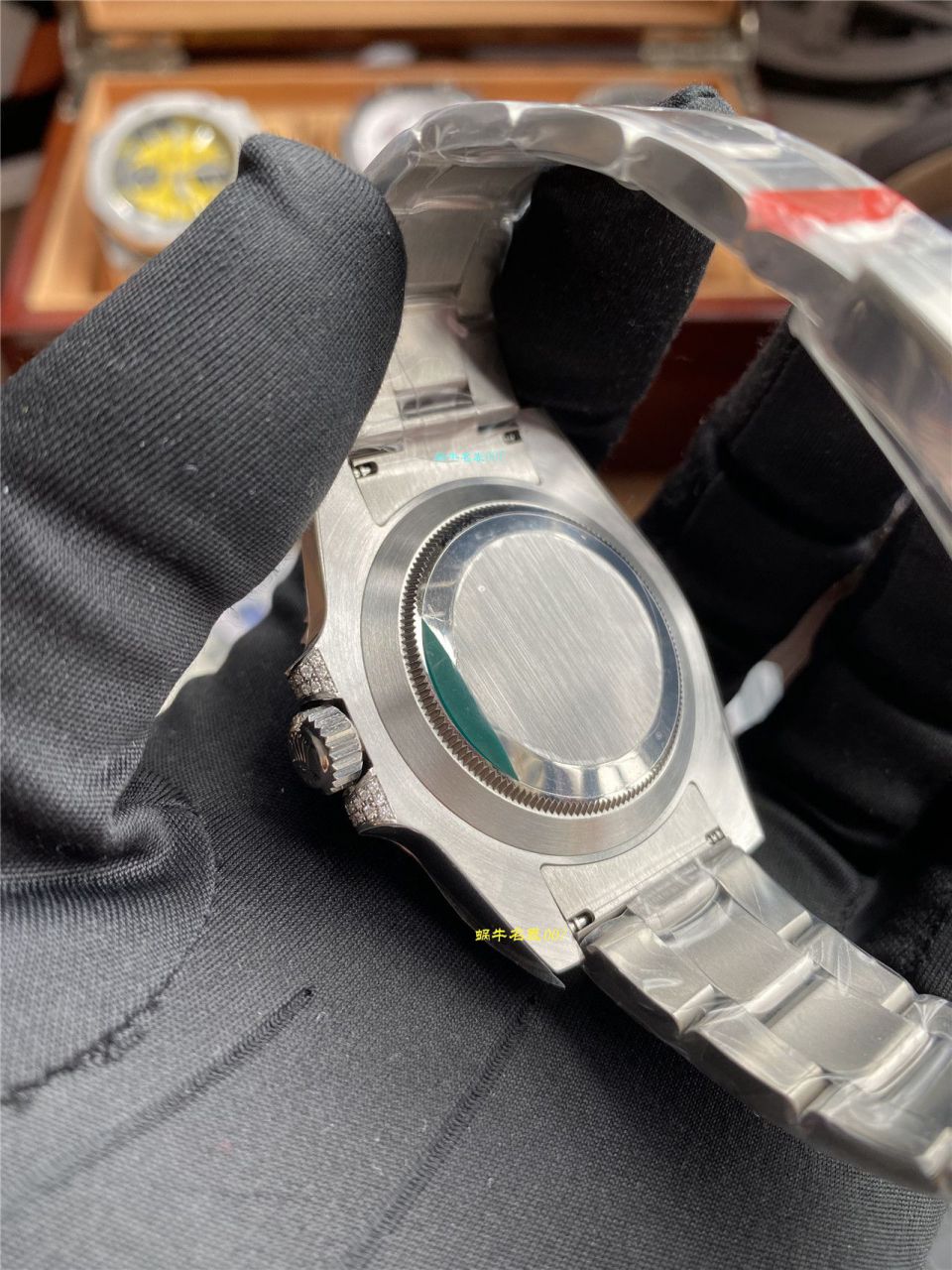 独家【 copy customized 真钻蓝水鬼罗志祥同款】 Rolex  top 复刻高仿 Submariner 型116619LB-97209手表 / R620