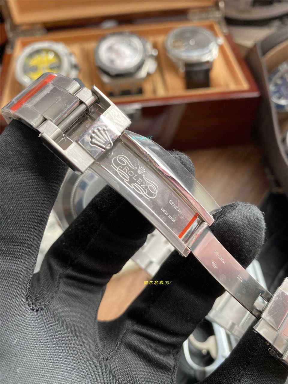 独家【 copy customized 真钻蓝水鬼罗志祥同款】 Rolex  top 复刻高仿 Submariner 型116619LB-97209手表 / R620