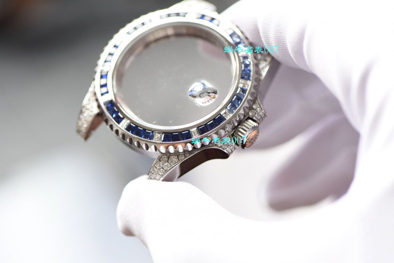 独家【 copy customized 真钻蓝水鬼罗志祥同款】 Rolex  top 复刻高仿 Submariner 型116619LB-97209手表 / R620