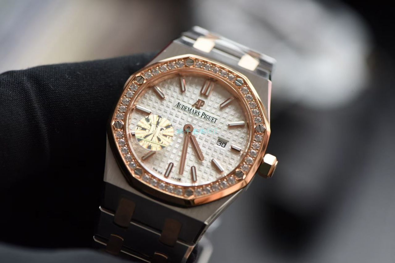 【JF一比一超A高仿手表】Audemars Piguet 皇家橡树系列67651SR.ZZ.1261SR.01女士石英 wrist watch  / AP118