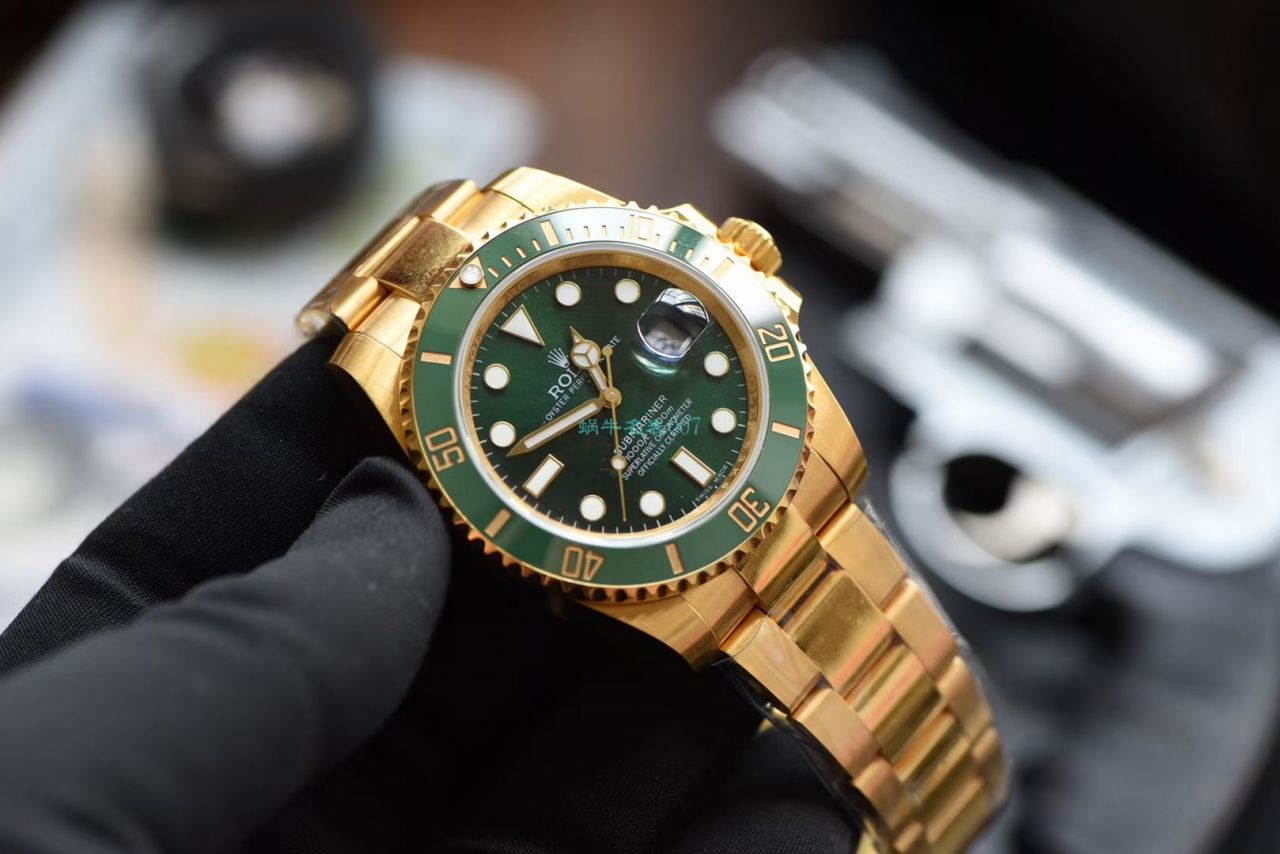 高端 copy customized N Factory V10版本 Rolex  Submariner 全包金18K通体包金 / R622