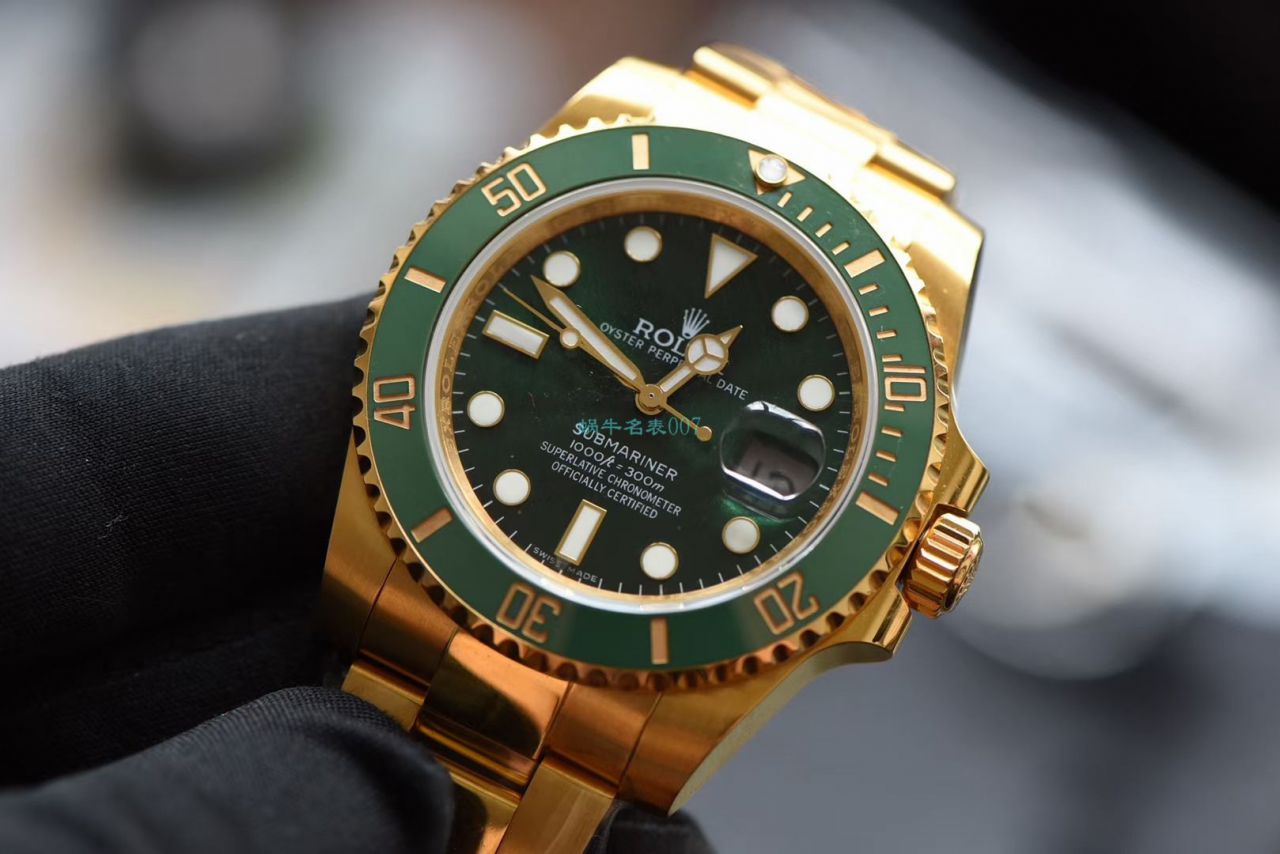 高端 copy customized N Factory V10版本 Rolex  Submariner 全包金18K通体包金 / R622