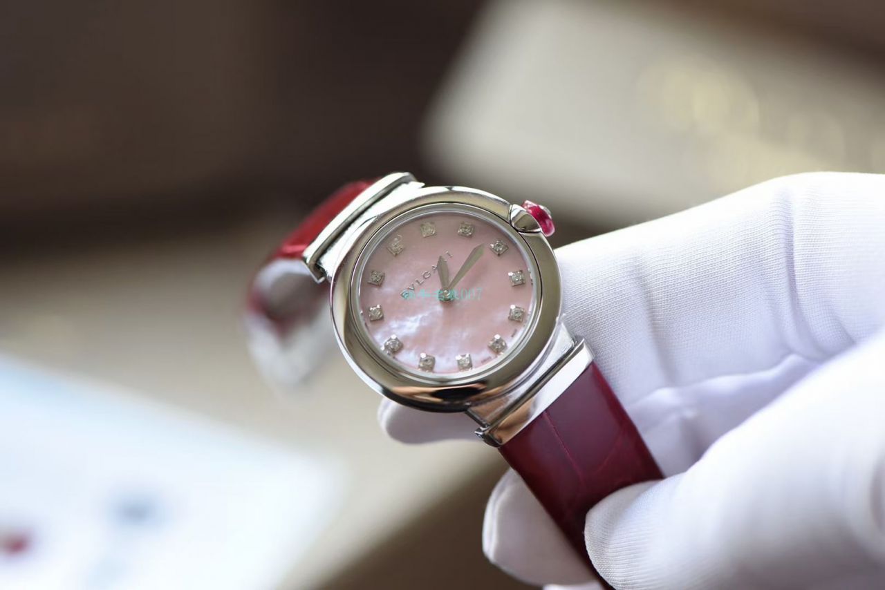 渠道原单真钻女表 BVLGARI LVCEA系列102608 LU28C2SL/12 wrist watch  / BG037