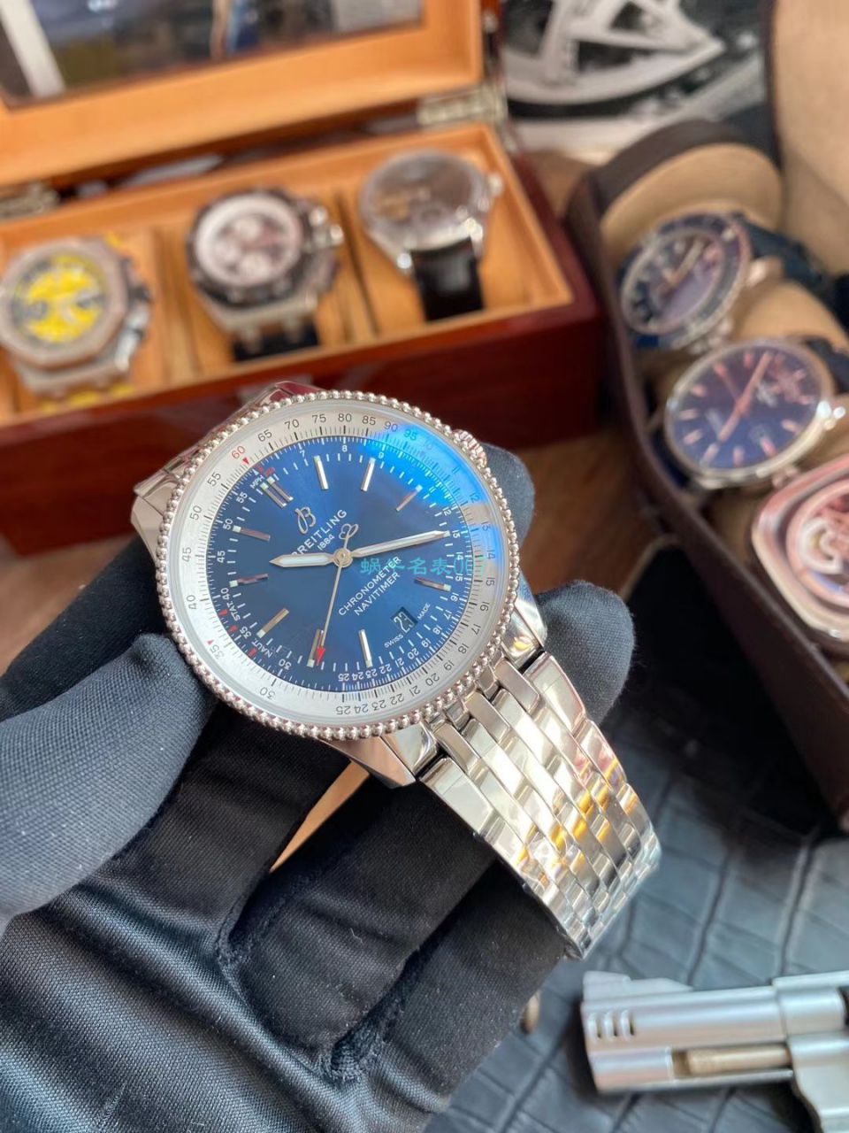 V7 Factory 官网 Breitling 航空计时1系列 top 复刻高仿A17326211C1A1 wrist watch  / BL182