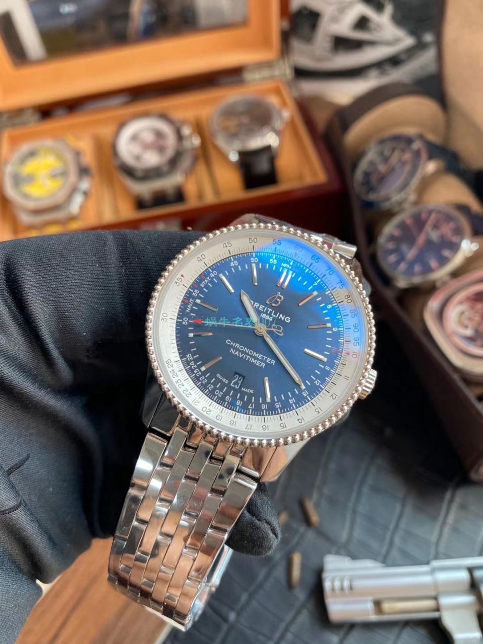 V7 Factory 官网 Breitling 航空计时1系列 top 复刻高仿A17326211C1A1 wrist watch  / BL182