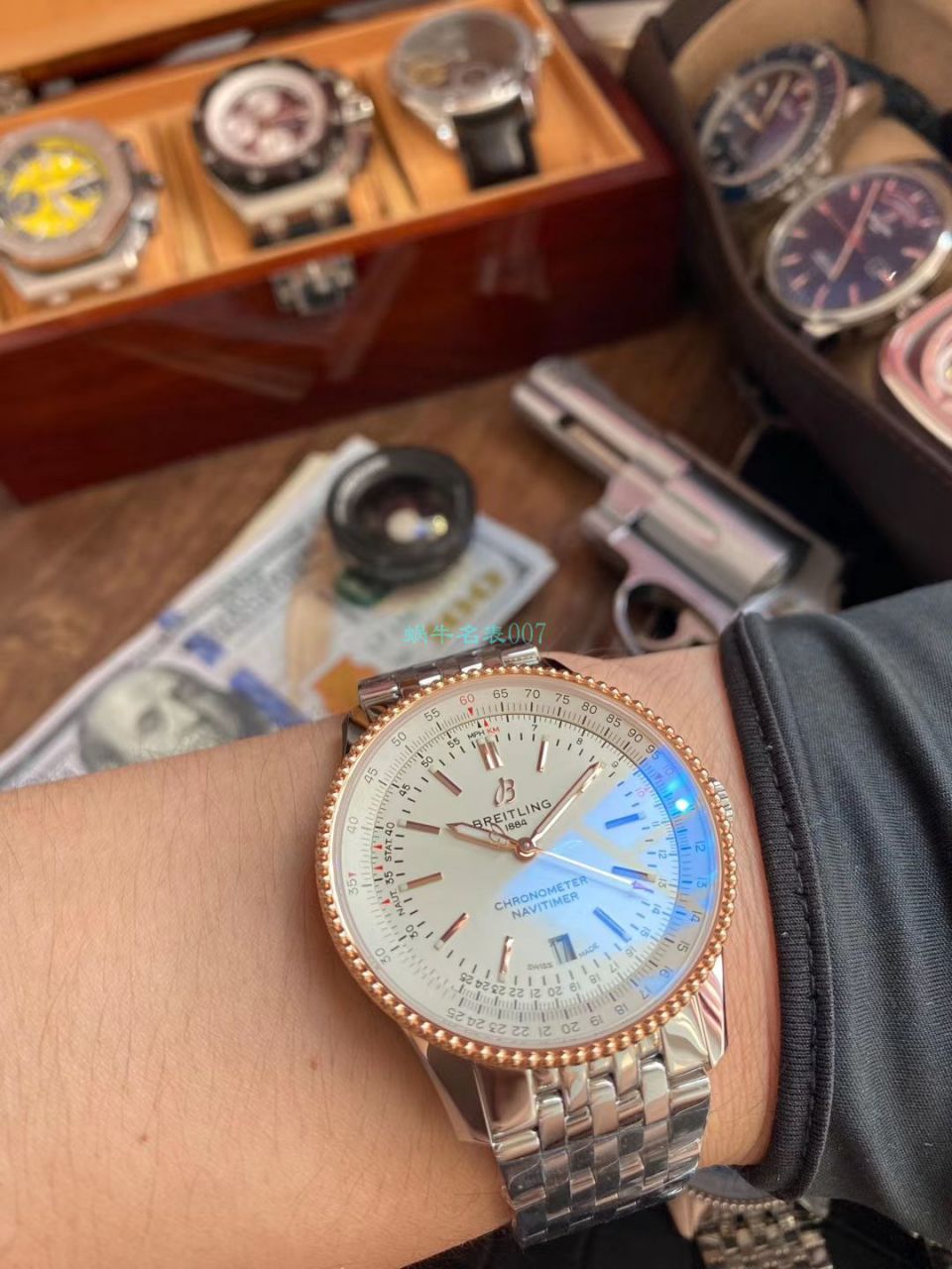 V7 Factory 官网 Breitling 航空计时1系列 top 复刻高仿A17326211C1A1 wrist watch  / BL182