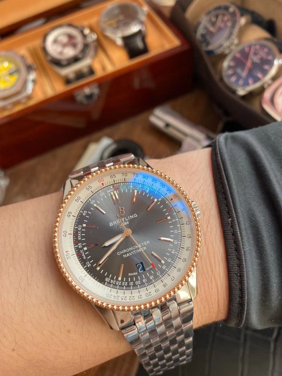 V7 Factory 官网 Breitling 航空计时1系列 top 复刻高仿A17326211C1A1 wrist watch  / BL182