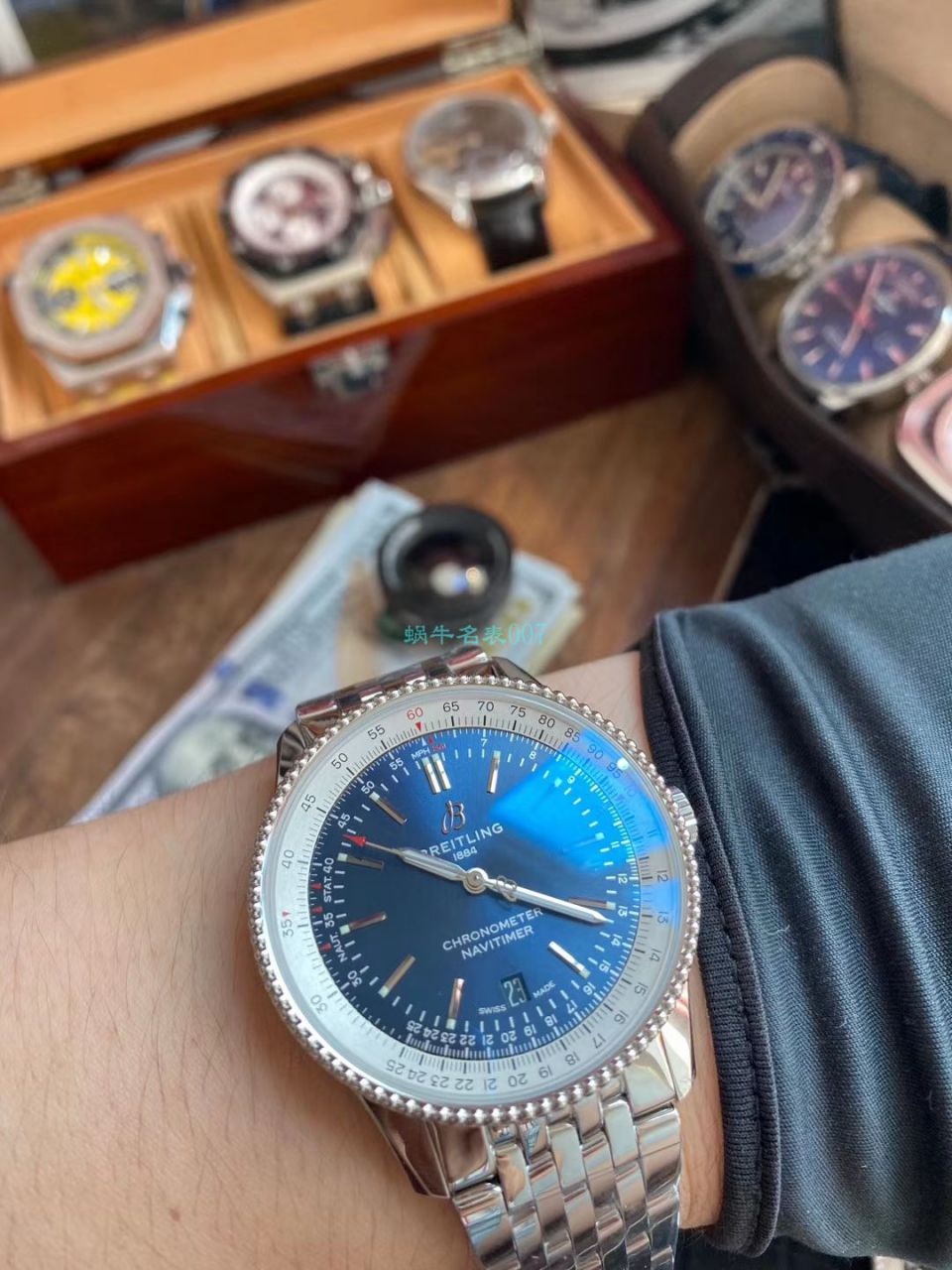 V7 Factory  top 复刻高仿手表 Breitling 航空计时1系列A17326211B1A1 wrist watch  / BL185