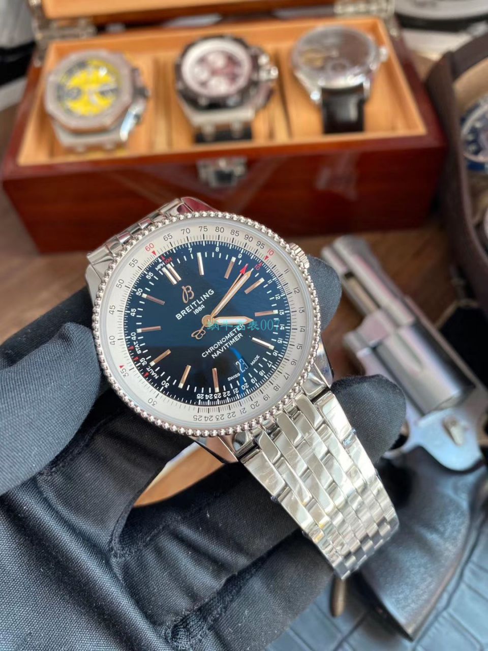 V7 Factory  top 复刻高仿手表 Breitling 航空计时1系列A17326211B1A1 wrist watch  / BL185