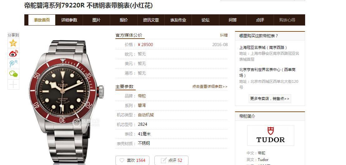 ZF Factory 超A高仿小红花【 Video analysis 】 Tudor 碧湾系列79220R小红花不锈钢 watchband   wrist watch  / DT009E