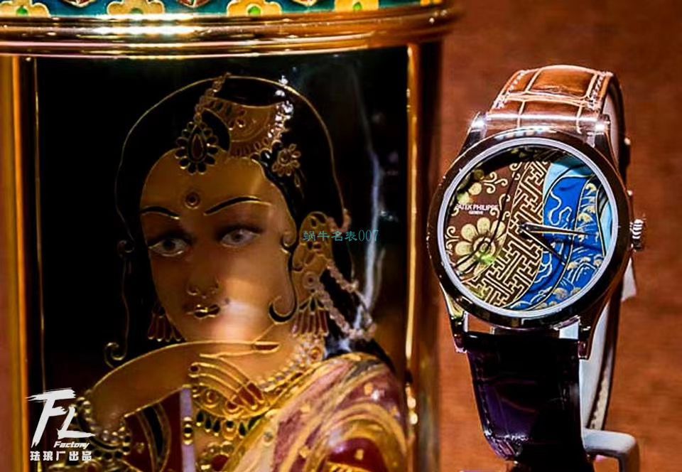 FL Factory  top 复刻高仿手表 PATEK PHILIPPE 珍稀工艺珐琅5077P-102《不丹六色织品》，5077P-103《不丹八色织品》 wrist watch  / BD316