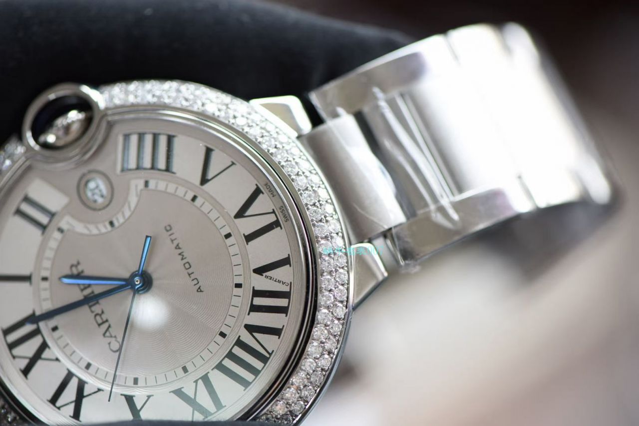 【后加工高端 copy customized 真钻】 Cartier  蓝气球 top 复刻高仿WE9009Z3男士手表42毫米 wrist watch   / K302B