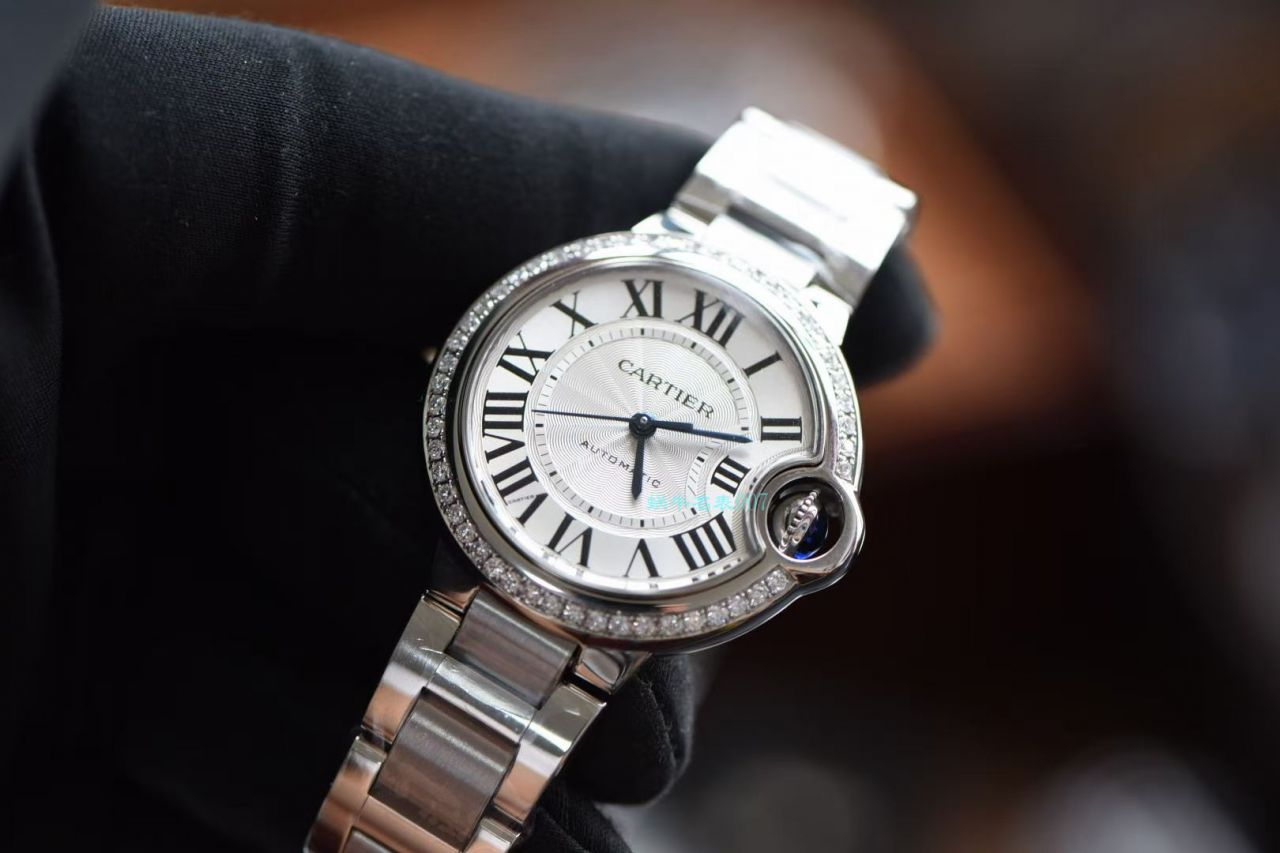 【后加工高端 copy customized 真钻】 Cartier  蓝气球系列33毫米W4BB0016复刻高仿女士 wrist watch    / K301B