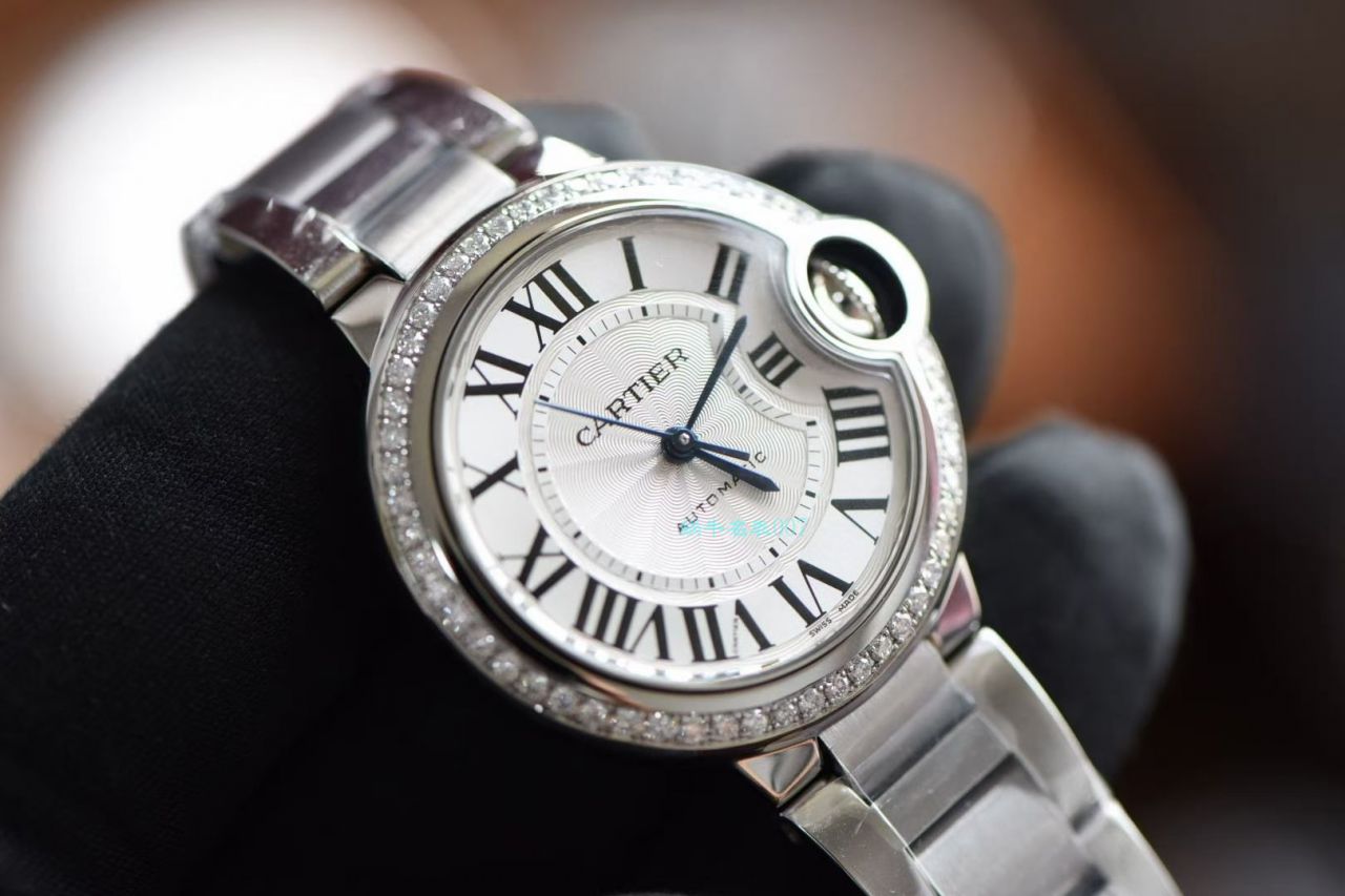 【后加工高端 copy customized 真钻】 Cartier  蓝气球系列33毫米W4BB0016复刻高仿女士 wrist watch    / K301B