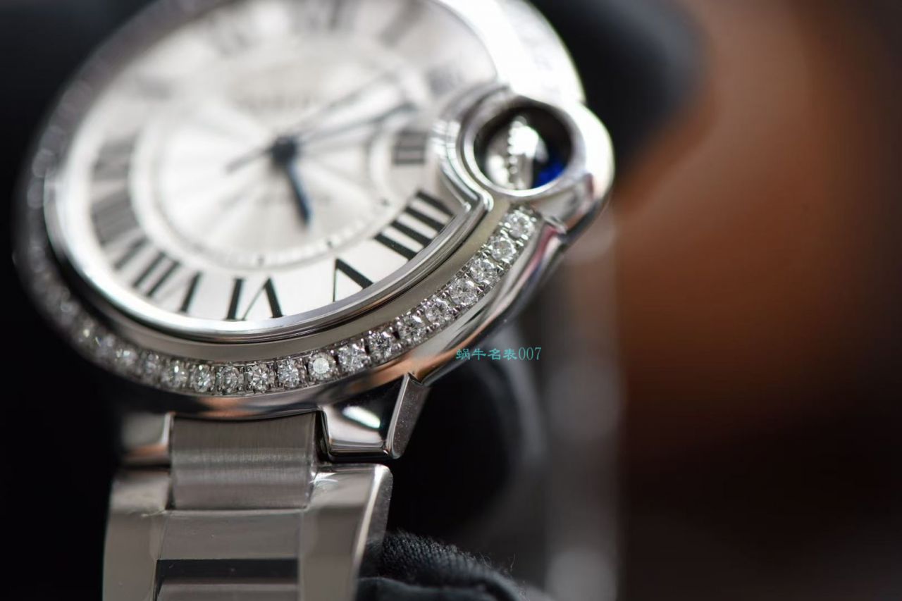 【后加工高端 copy customized 真钻】 Cartier  蓝气球系列33毫米W4BB0016复刻高仿女士 wrist watch    / K301B